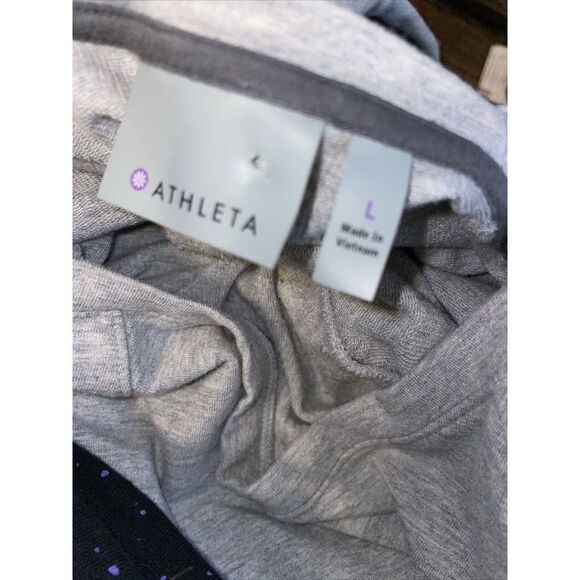 Athleta‎ Idyllwild Long Sleeve Crewneck Sweatshirt Top Boxy 138220 Large Gray - Picture 5 of 8